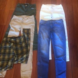 5 pair pants bundle skinny size 5 celebrity pink